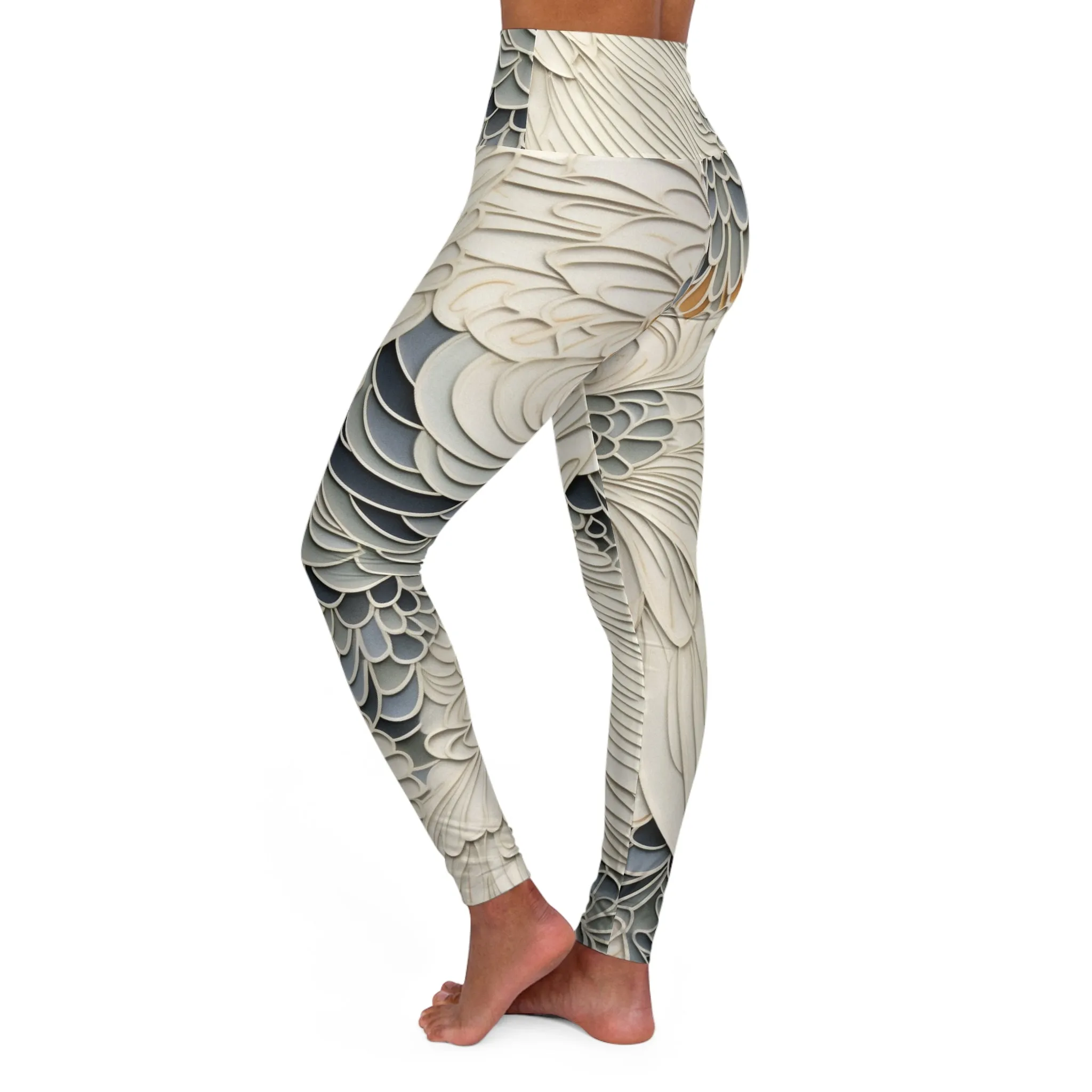 High Waisted Leggings - Romanticism.