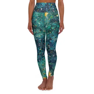 High Waisted Leggings - William Long Island Ombre
