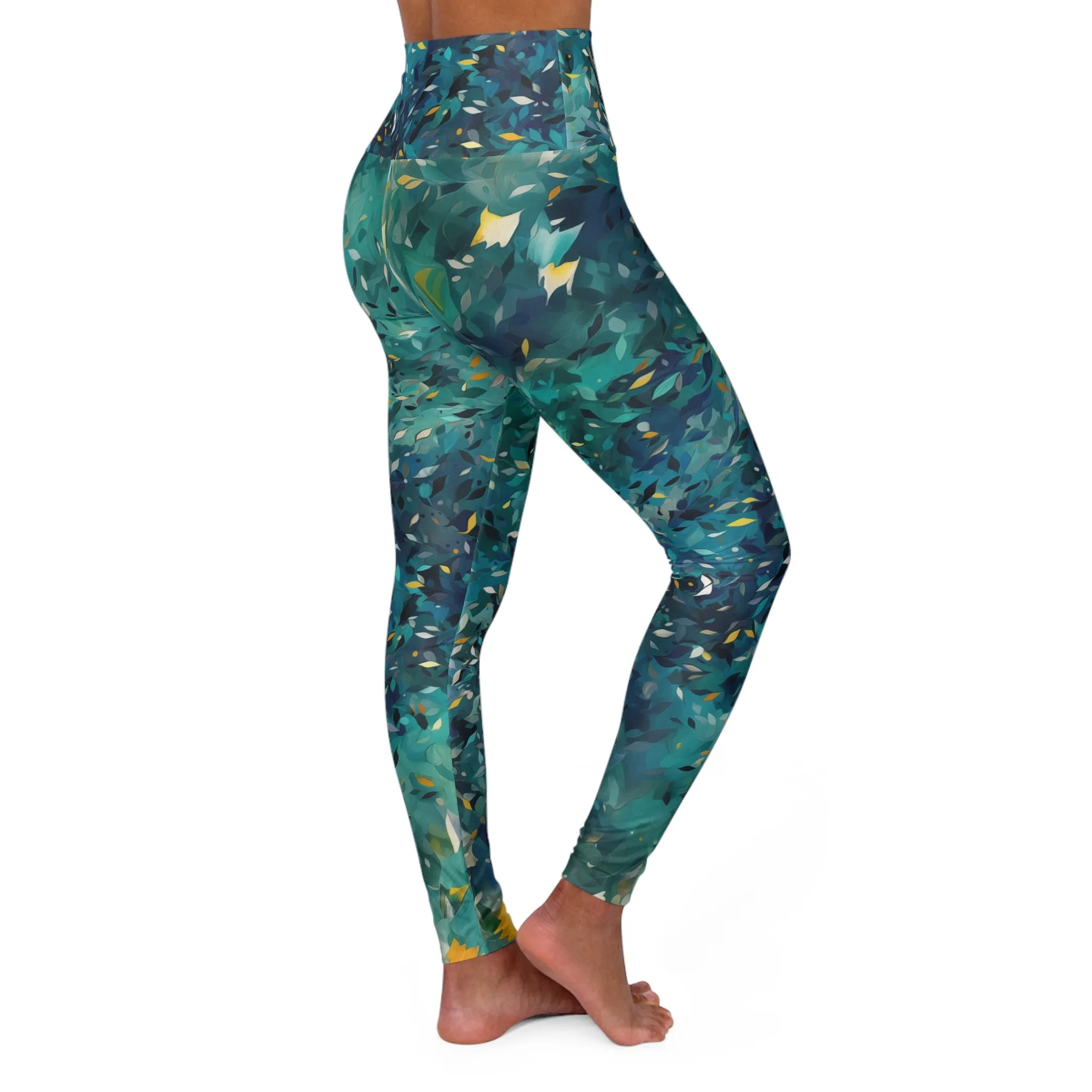 High Waisted Leggings - William Long Island Ombre