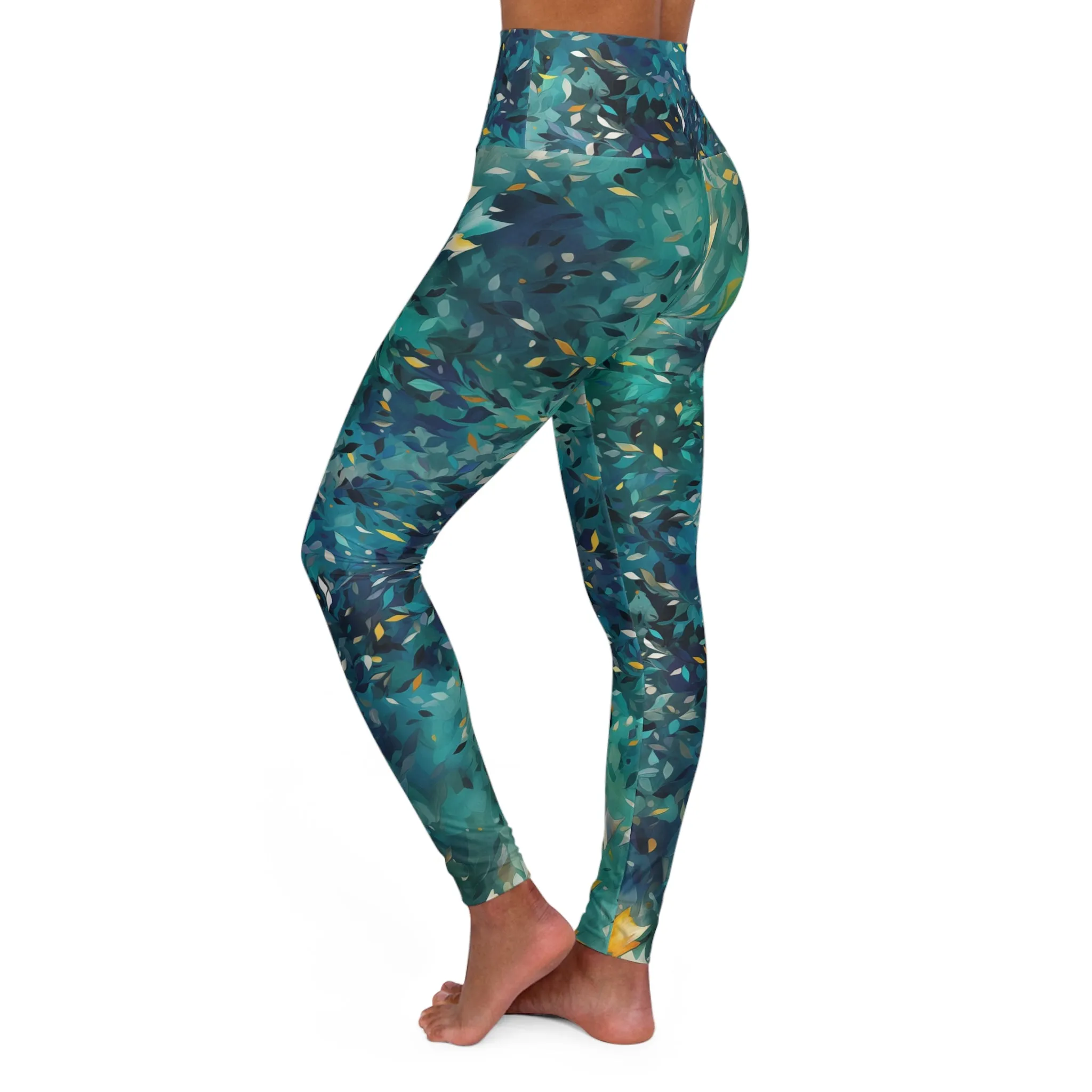 High Waisted Leggings - William Long Island Ombre