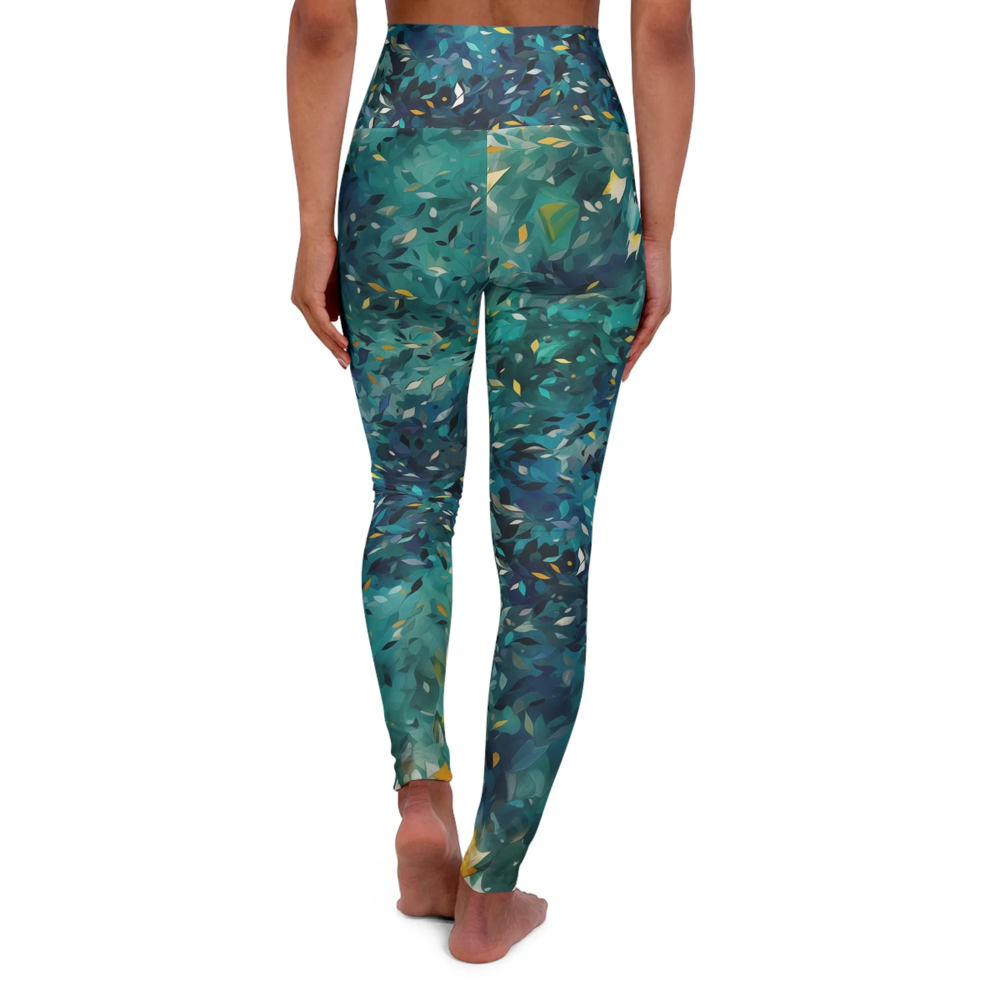 High Waisted Leggings - William Long Island Ombre