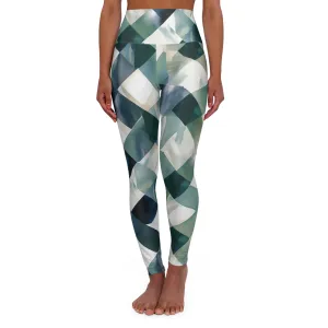 High Waisted Leggings - Wolf Chadds Ford Harlequin
