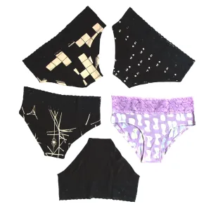 Hipster With Lace Set of Five