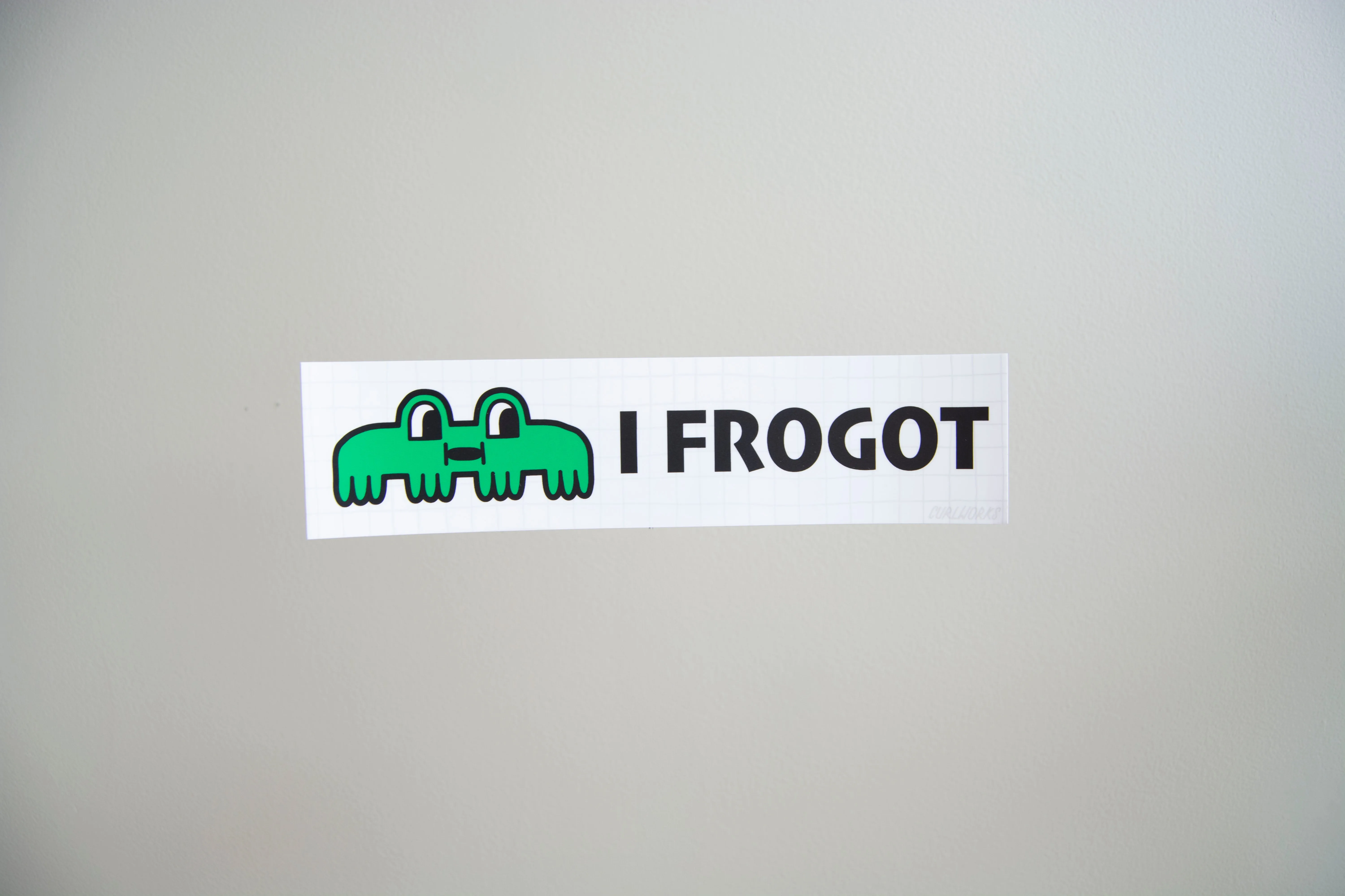 I Frogot Vinyl Bumper Sticker