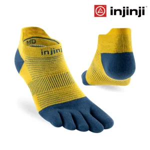 Injinji Run Lightweight No-Show Coolmax - Royal Yellow