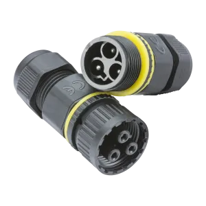 Knightsbridge JB0011 Weatherproof IP68 16A Plug   Socket Cable Connector (3-Pole)