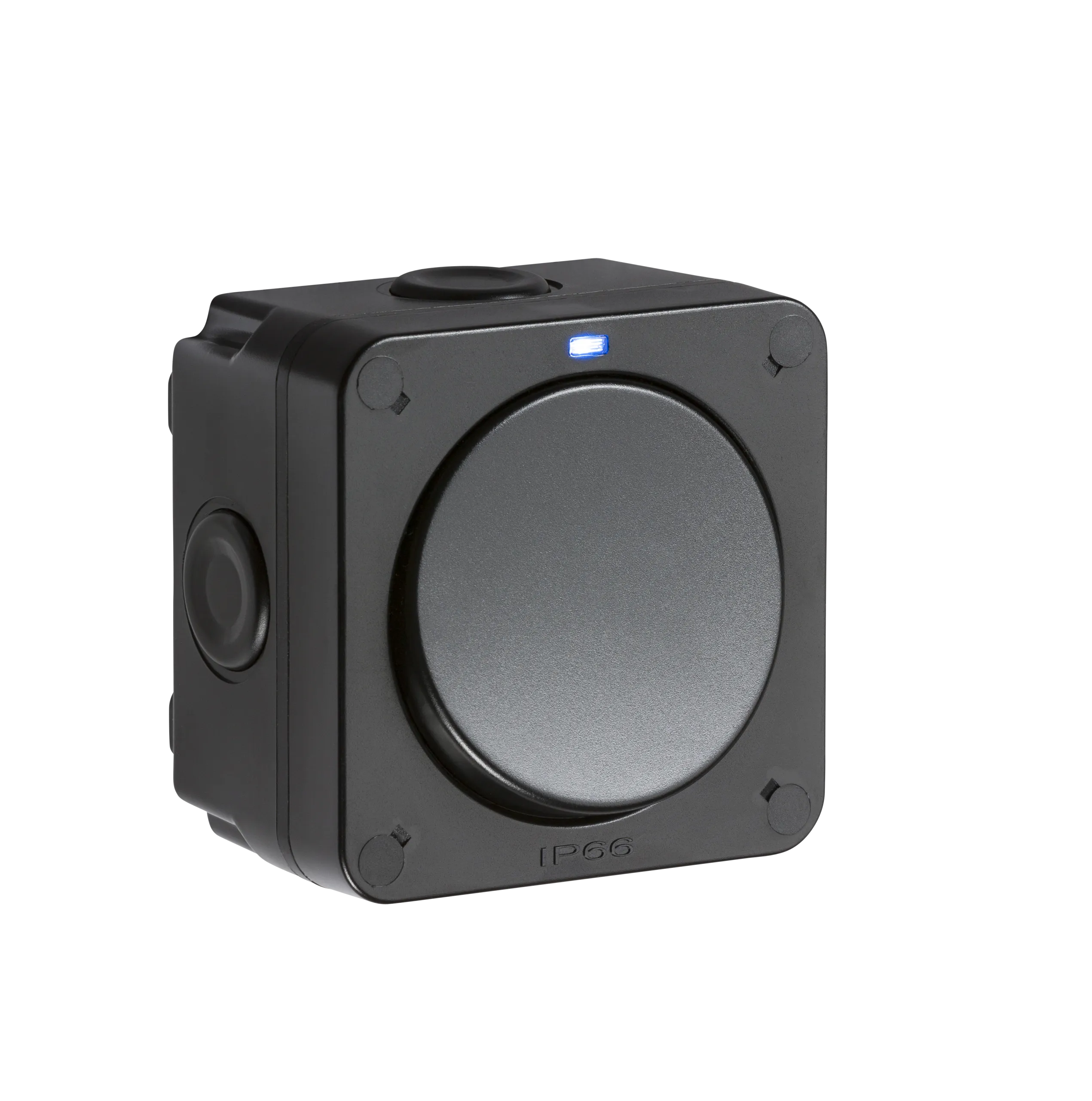 Knightsbridge OP2 Weatherproof IP66 20AX 1G SP 2-Way Switch - Black
