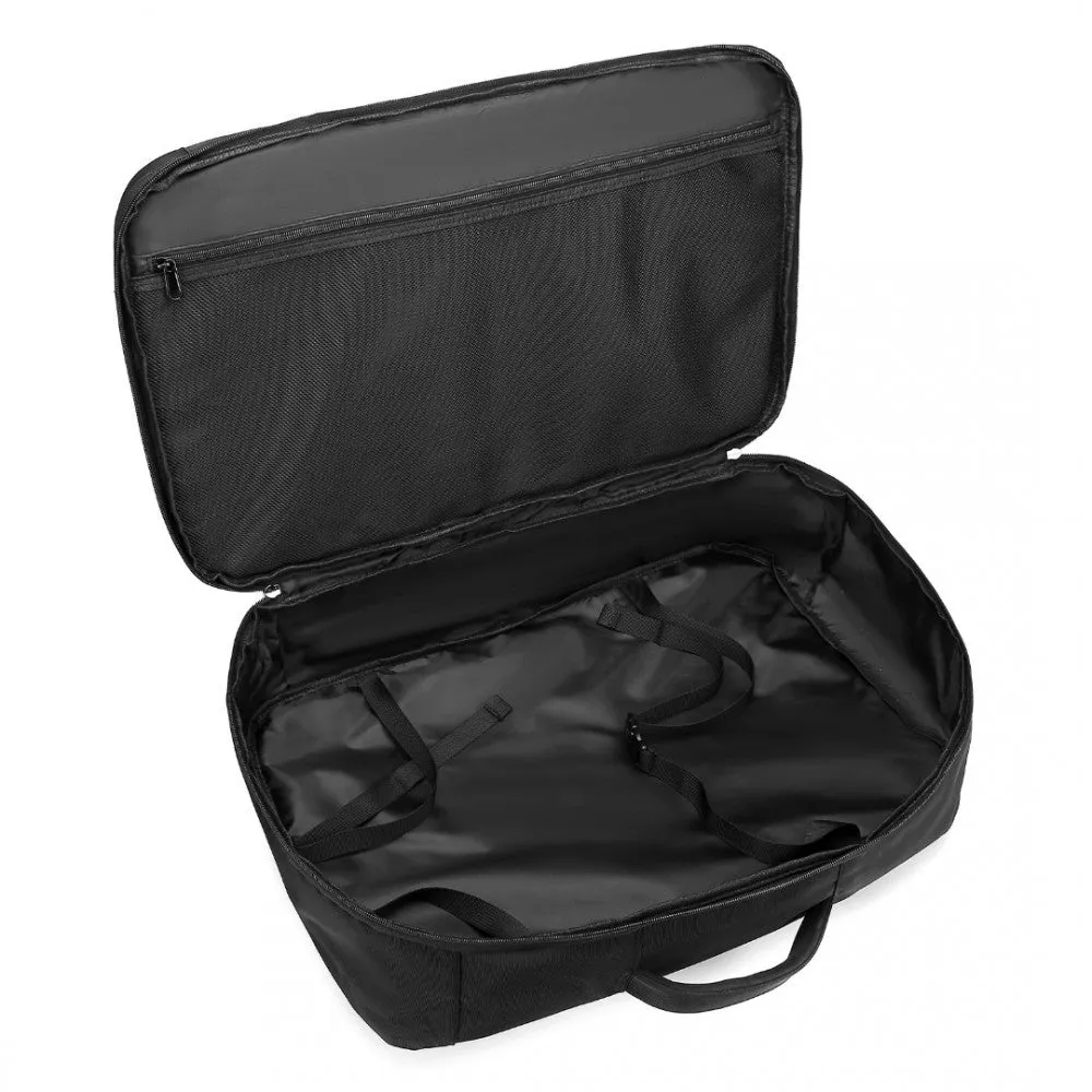 Kono Multifunctional Portable 39L Travel Backpack Cabin Luggage Bag - Black