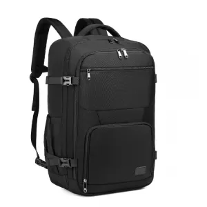 Kono Multifunctional Portable 39L Travel Backpack Cabin Luggage Bag - Black