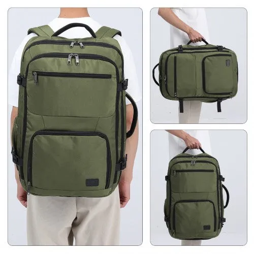 Kono Multifunctional Portable 39L Travel Backpack Cabin Luggage Bag - Green