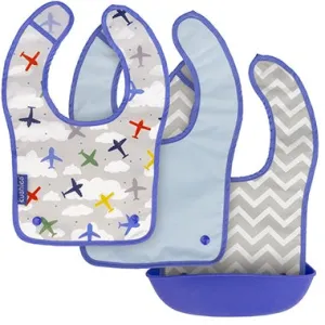 Kushies Silisnap Bib Blue