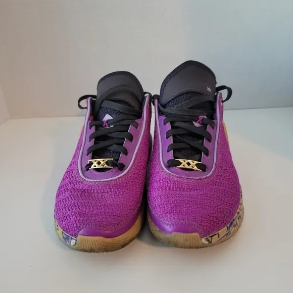 Lebron XX SE (GS) Size 6.5Y Vivid Purple/Metallic Gold FD0207-500
