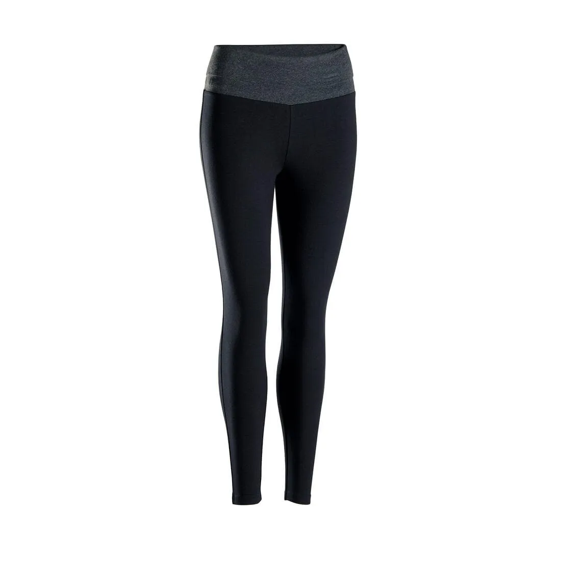 LEGGING COTON YOGA FEMME GRIS / ROSE