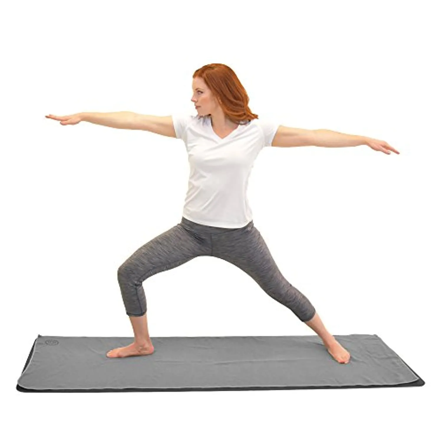 LEVOIT Toalla de esterilla de yoga, antideslizante de microfibra para yoga, toalla de mano, 2 en 1 juego, súper suave absorbe el sudor de secado rápido, ideal para pilates, bikram, deportes, entrenamiento y más