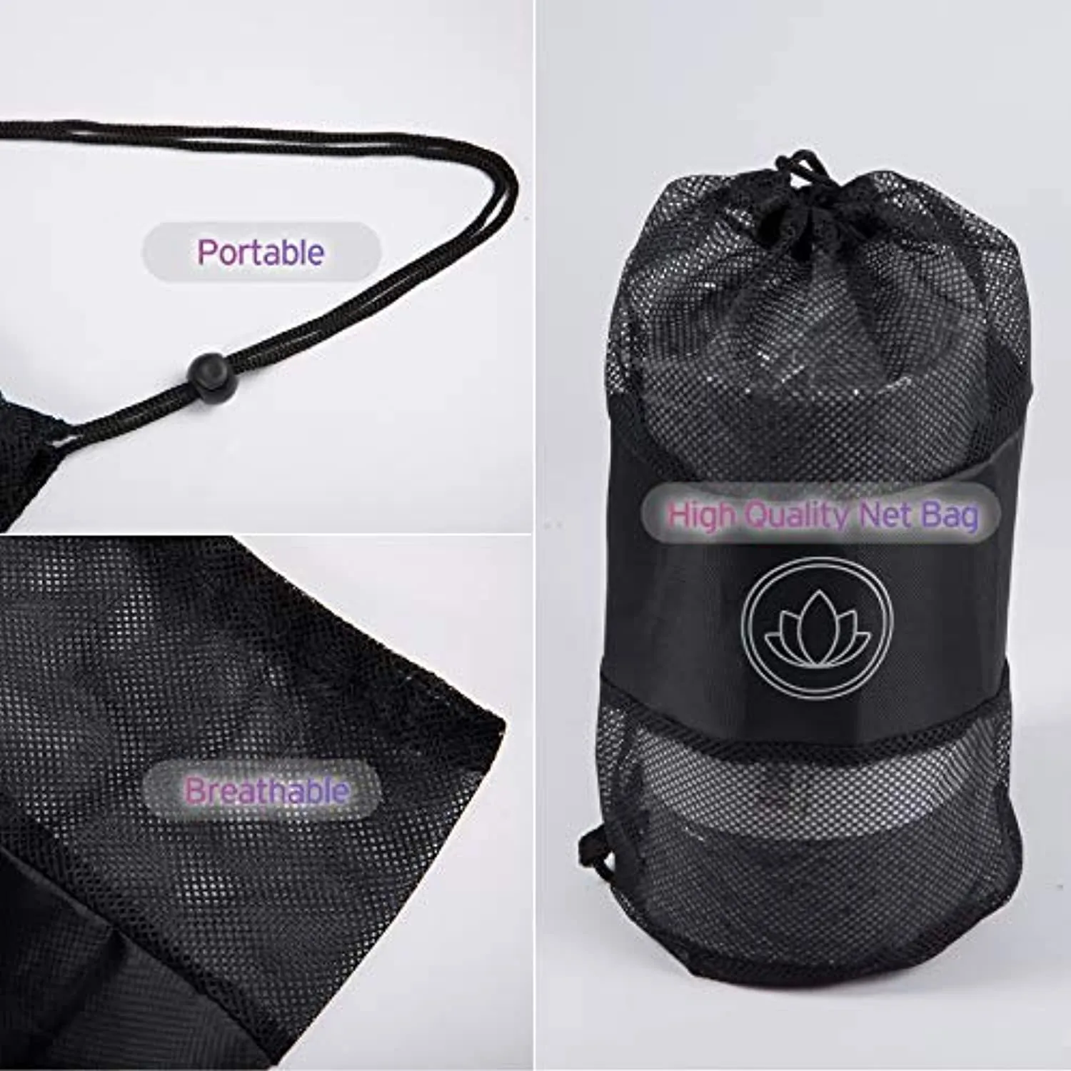 LEVOIT Toalla de esterilla de yoga, antideslizante de microfibra para yoga, toalla de mano, 2 en 1 juego, súper suave absorbe el sudor de secado rápido, ideal para pilates, bikram, deportes, entrenamiento y más