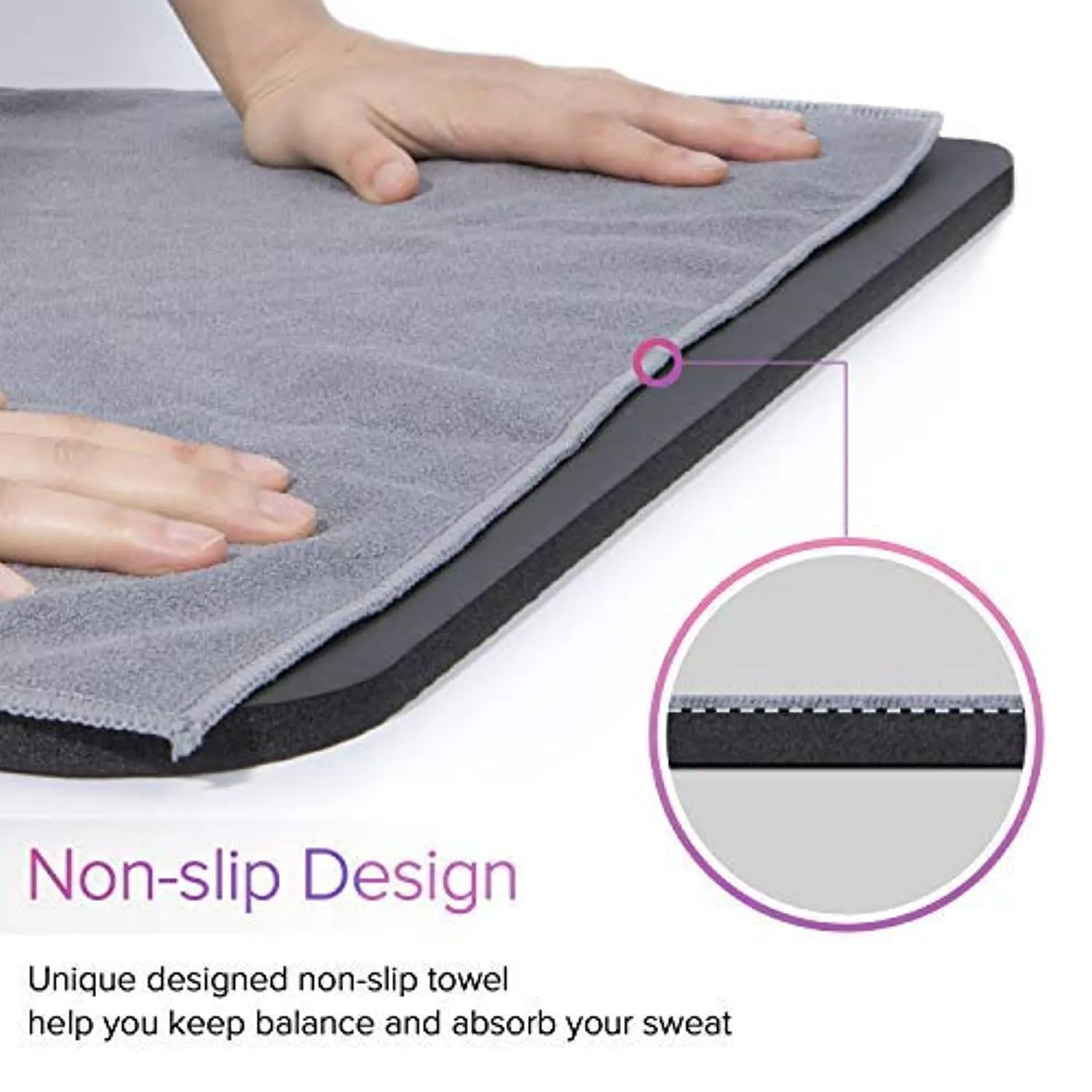 LEVOIT Toalla de esterilla de yoga, antideslizante de microfibra para yoga, toalla de mano, 2 en 1 juego, súper suave absorbe el sudor de secado rápido, ideal para pilates, bikram, deportes, entrenamiento y más