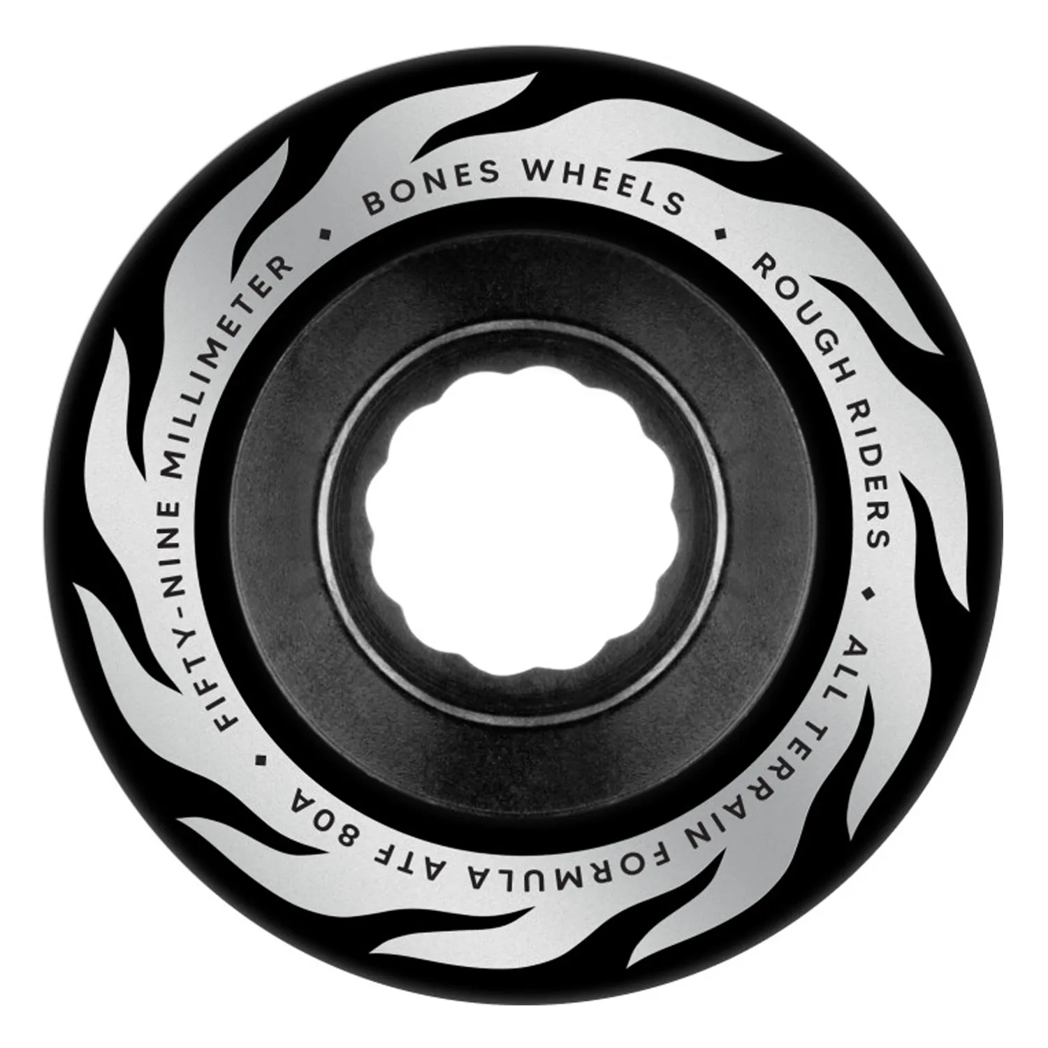 Llantas Bones - ATF Rough Rider eternal flame 59mm 80a 4pk black