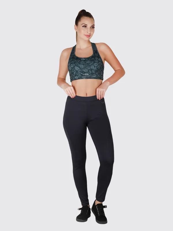 Lovable Green LeafPadded Non Wired Full Coverage Bra-MANTRA BRA HD-GN-LF