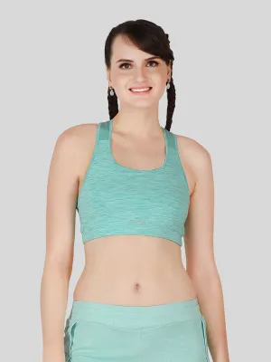 Lovable Green Padded Non Wired Full Coverage Sports Bra - MANTRA BRA FW-4W-GN
