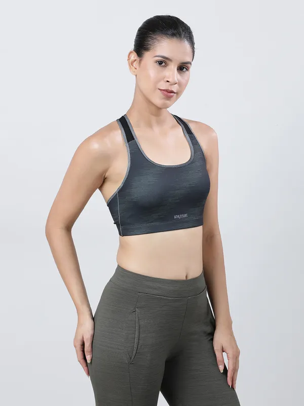Lovable Multi Color Padded Non Wired Full Coverage Bra-MANTRA BRA HD-BK-GN
