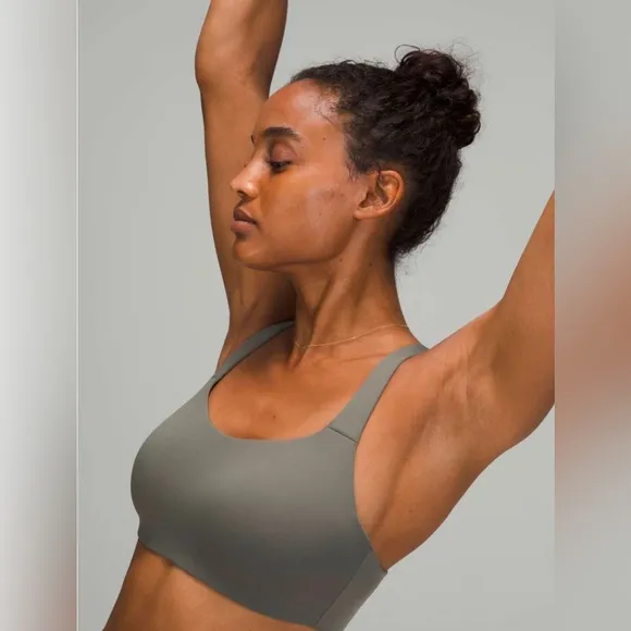Lululemon Adapt and Align Bra Light Support , C-E Cups in Grey Sage