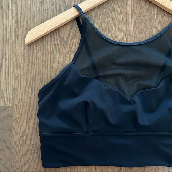 Lululemon Adore Your Core Sheer Bra in Nocturnal Teal Dark Blue Green Size 10 M