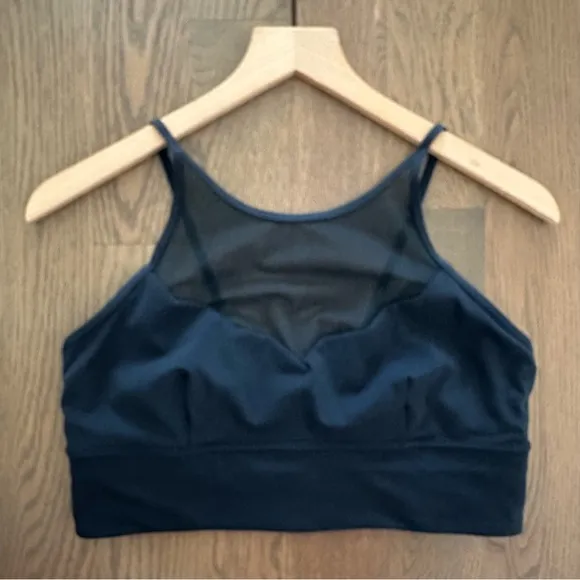 Lululemon Adore Your Core Sheer Bra in Nocturnal Teal Dark Blue Green Size 10 M
