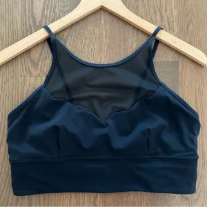 Lululemon Adore Your Core Sheer Bra in Nocturnal Teal Dark Blue Green Size 10 M