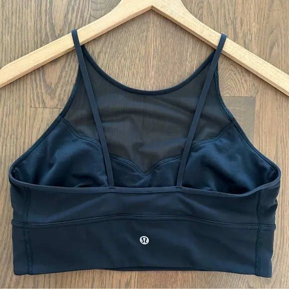 Lululemon Adore Your Core Sheer Bra in Nocturnal Teal Dark Blue Green Size 10 M