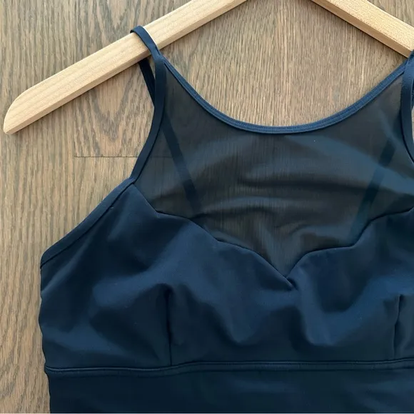Lululemon Adore Your Core Sheer Bra in Nocturnal Teal Dark Blue Green Size 10 M