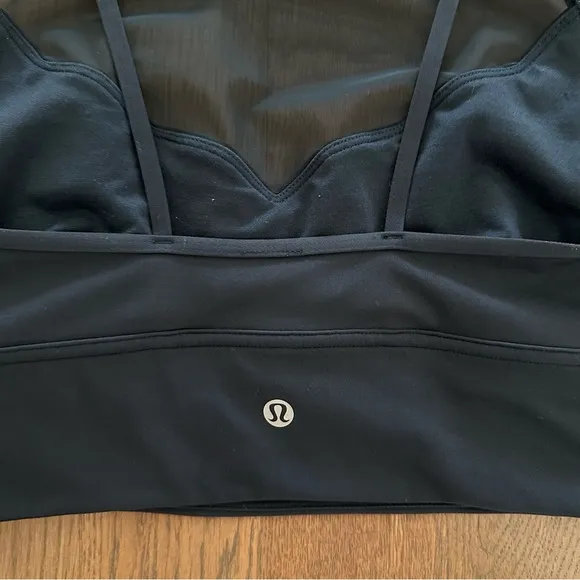 Lululemon Adore Your Core Sheer Bra in Nocturnal Teal Dark Blue Green Size 10 M