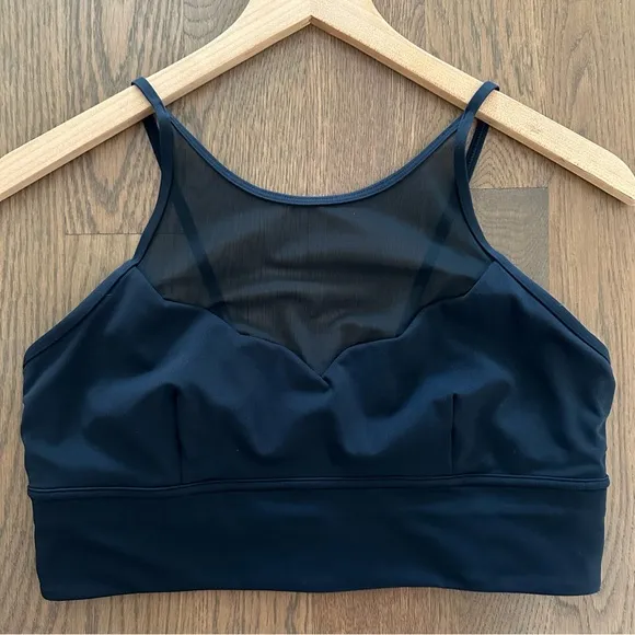 Lululemon Adore Your Core Sheer Bra in Nocturnal Teal Dark Blue Green Size 10 M