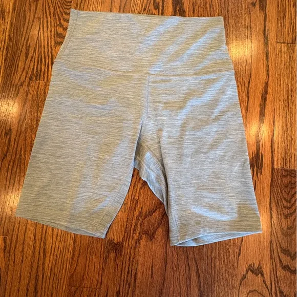 Lululemon ALIGN HR SHORT 8&quot; HEATHERED TIDEWATER TEAL SZ 6