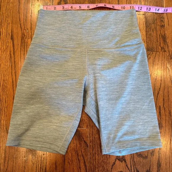 Lululemon ALIGN HR SHORT 8&quot; HEATHERED TIDEWATER TEAL SZ 6