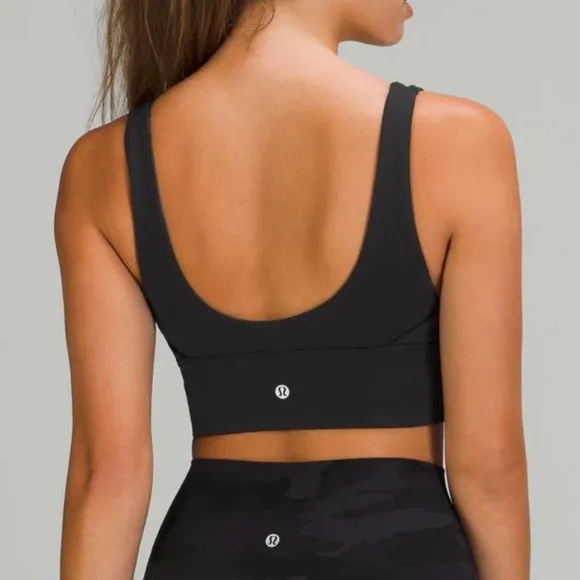 Lululemon Align Reversible Bra Light Support in Camo Deep Coal Multi Size 8