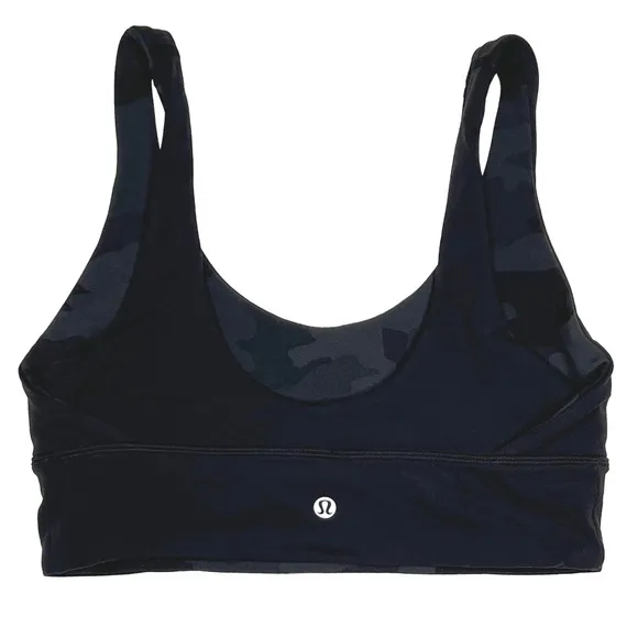 Lululemon Align Reversible Bra Light Support in Camo Deep Coal Multi Size 8