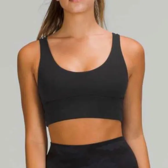 Lululemon Align Reversible Bra Light Support in Camo Deep Coal Multi Size 8