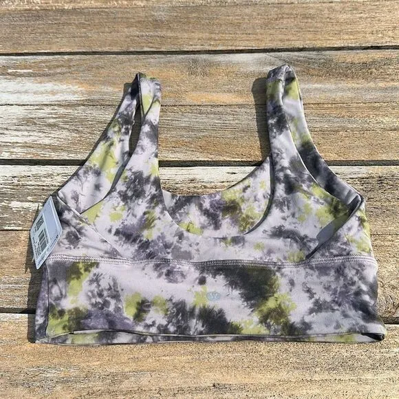Lululemon Align Reversible Bra A/B Cup Radial Tie Dye Mauve Grey size 6 NWT