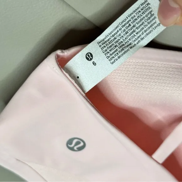Lululemon Like a Cloud Bra Light Support, B/C Cup size 6 - Pink Haze