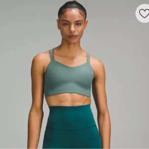 Lululemon Like a Cloud Ribbed Longline Bra tidewater teal