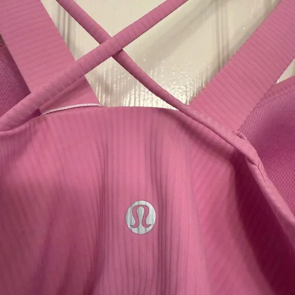 Lululemon NWT Like a Cloud Longline Ribbed Bra D/DD Cups in Dahlia Mauve