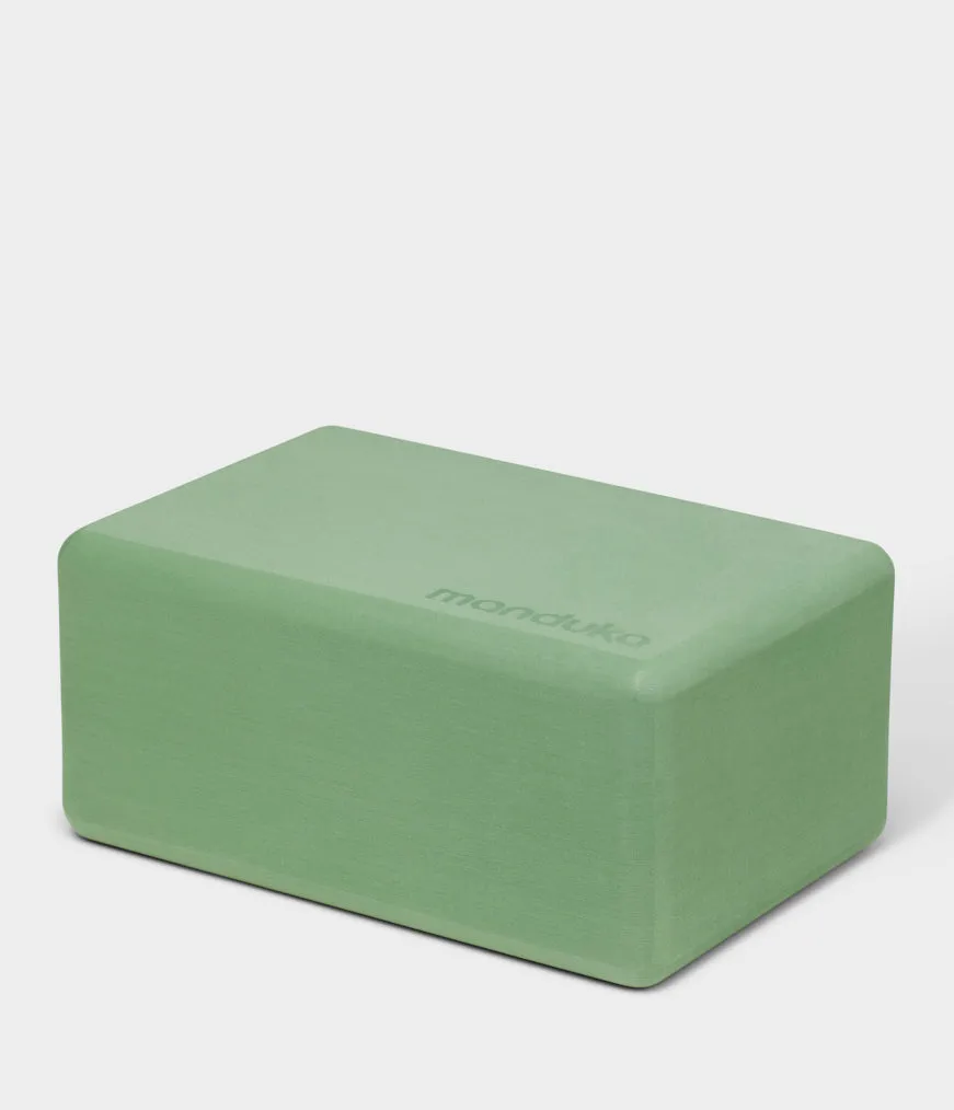Manduka Recycled Foam Block - Leaf Green