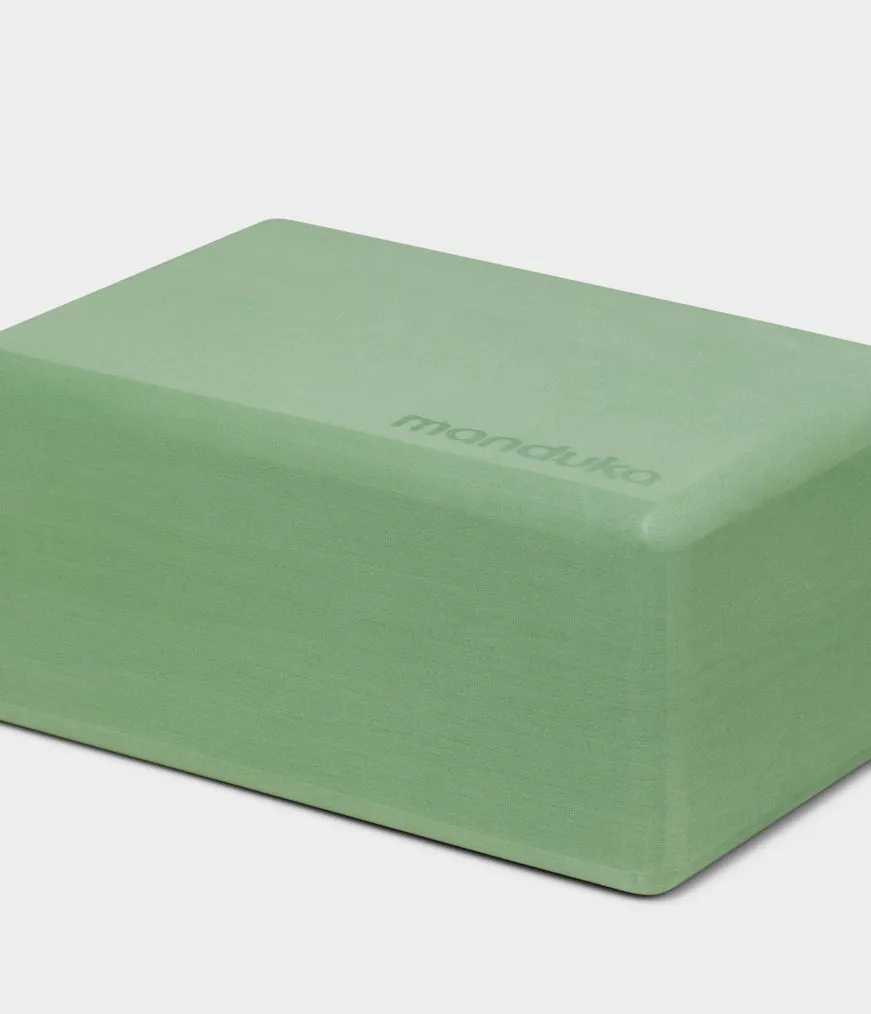 Manduka Recycled Foam Block - Leaf Green