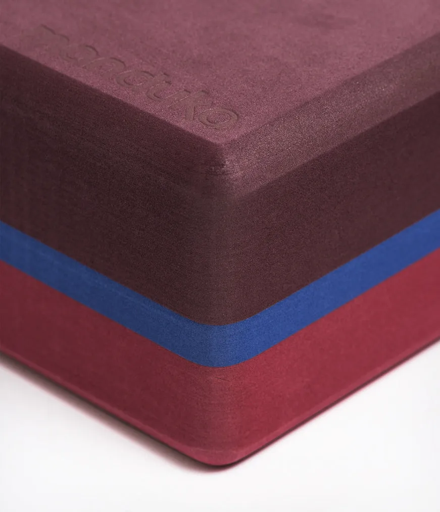 Manduka Recycled Foam Yoga Block (Limited Edition) - Port 3-tone