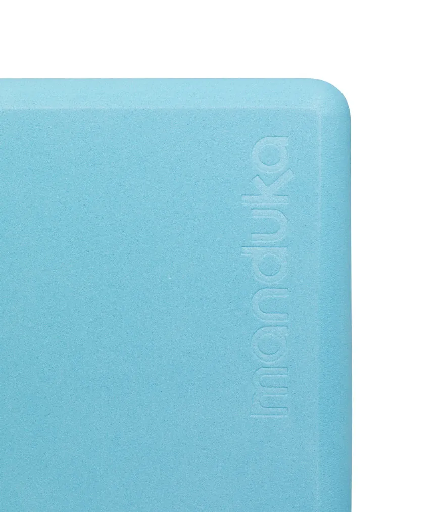 Manduka Recycled Foam Yoga Mini Block - Aqua