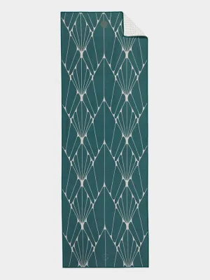 Manduka Repreve Yogitoes Plus Skidless Towel - Devotion Rainforest, 71"x24"x3mm
