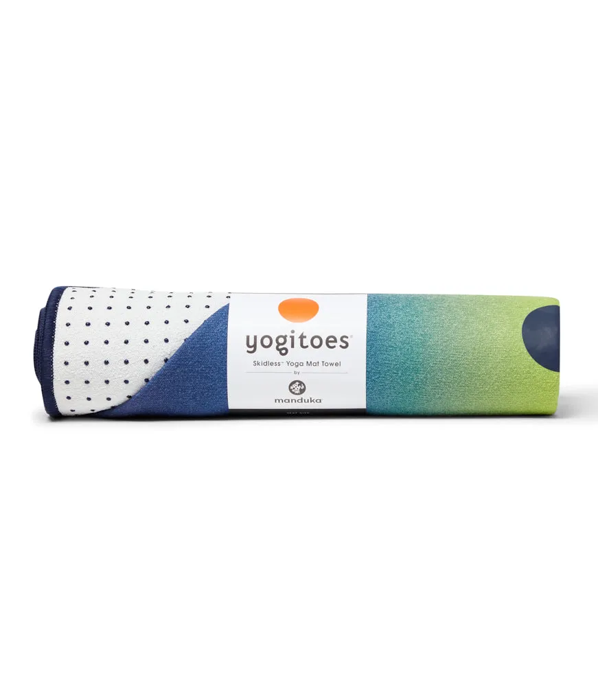 Manduka Yogitoes Skidless Yoga Mat Towel 71'' - Emerald Array 2.0