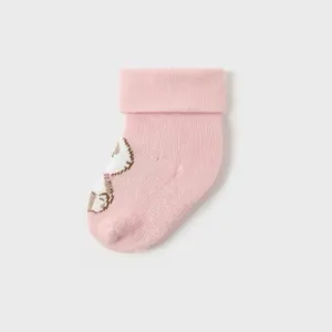 Mayoral Baby Non Slip Socks 9757 Pink Bunny