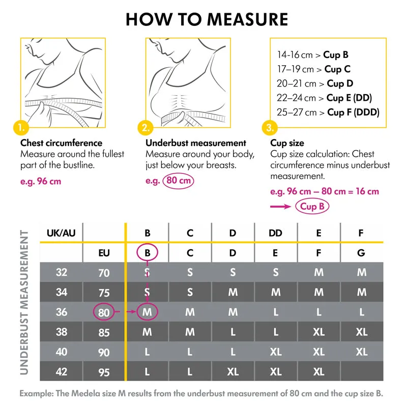 Medela Keep Cool Maternity & Nursing Bra White Small