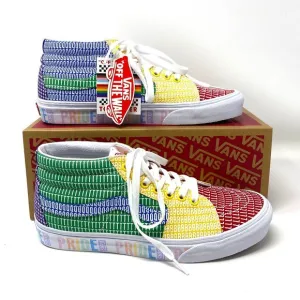 💖MEGA SALE💖VANS Womens Size Sk8-Mid Pride Lacing Multicolor Canvas VN0A3WM33WJ